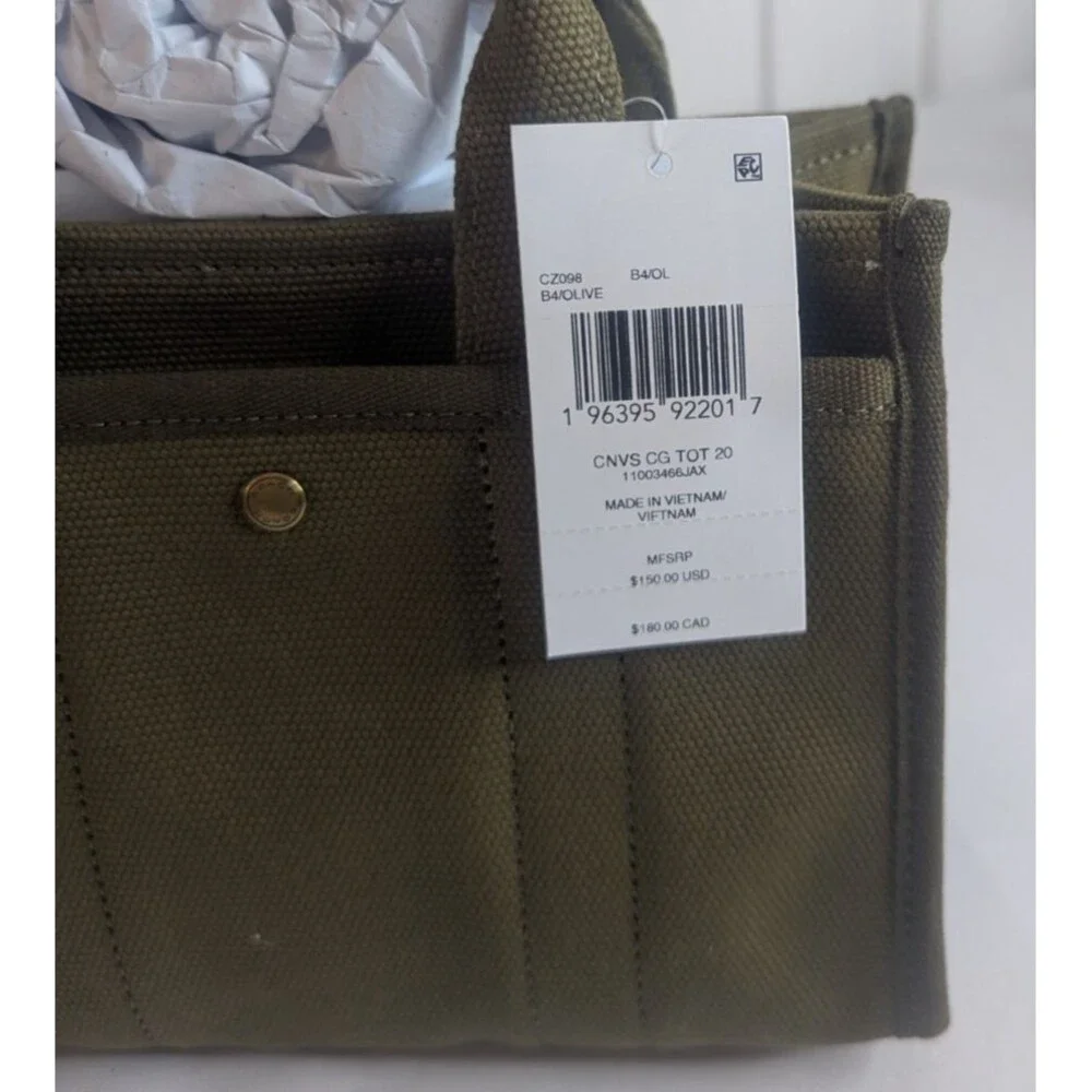 Coach Mini Cargo Tote 20 - Olive, NWT